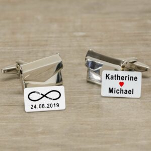 Personalised Cuff-links ~ Envelope with message inside