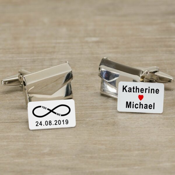 Personalised Cuff-links ~ Envelope with message inside