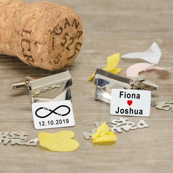 Personalised Cuff-links ~ Envelope with message inside - Image 3