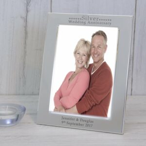 Silver Wedding Anniversary silver photo frame