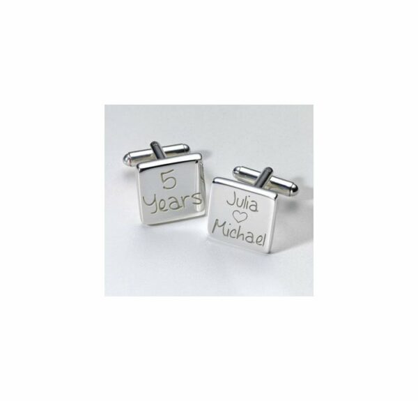 Personalised Anniversary Years Cuff-links