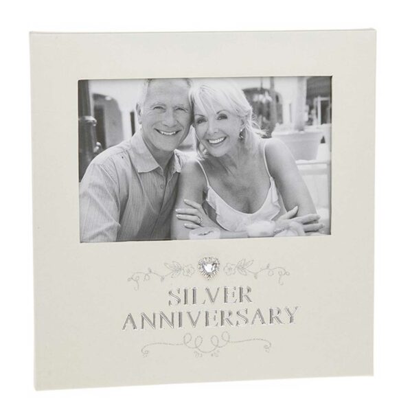 Silver Anniversary Photo Frame for 6 x 4 print