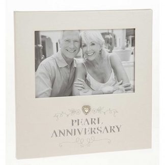 Pearl Anniversary Photo Frame 6 x 4