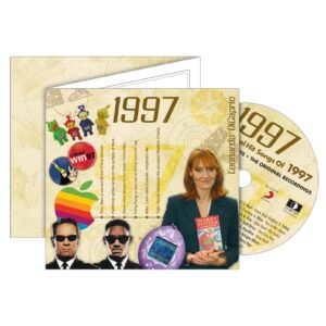 1997 Classic Years Greeting Card with Hit Songs, Download Code and retro CD