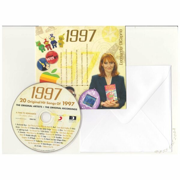 28th Anniversary Card with Original Hit Music of 1997. A Time to Remember, The Classic Years. - Image 2