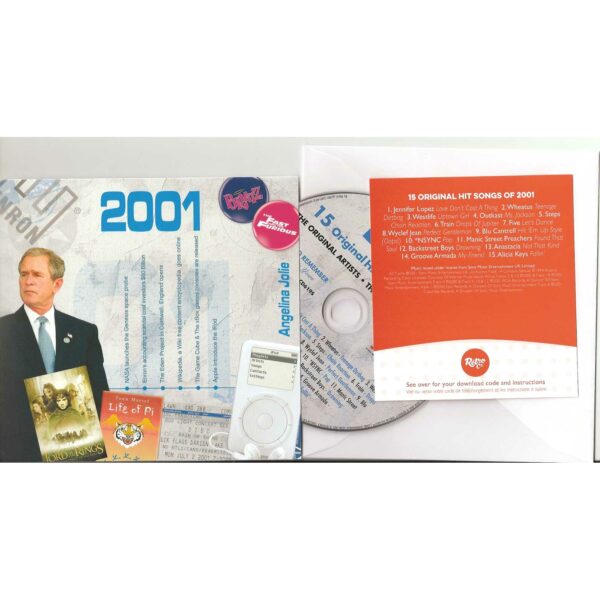 24th Anniversary Card with Original Hit Music of 2001. A Time to Remember, The Classic Years. - Image 3