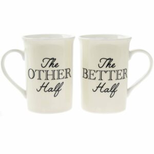 leonardo collection mugs - OTHER HALF BETTER HALF MUGS