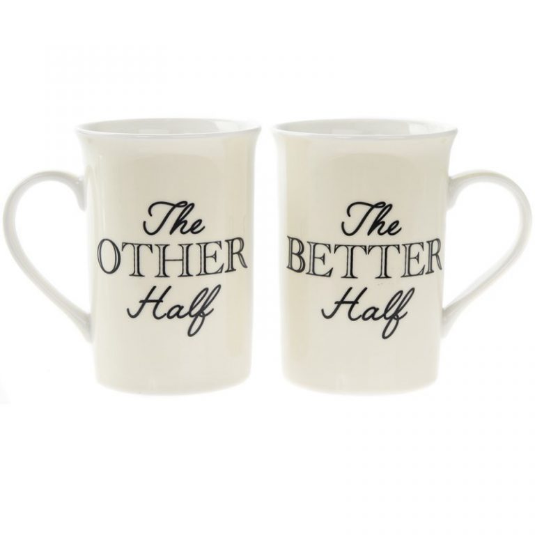 leonardo collection mugs - OTHER HALF BETTER HALF MUGS