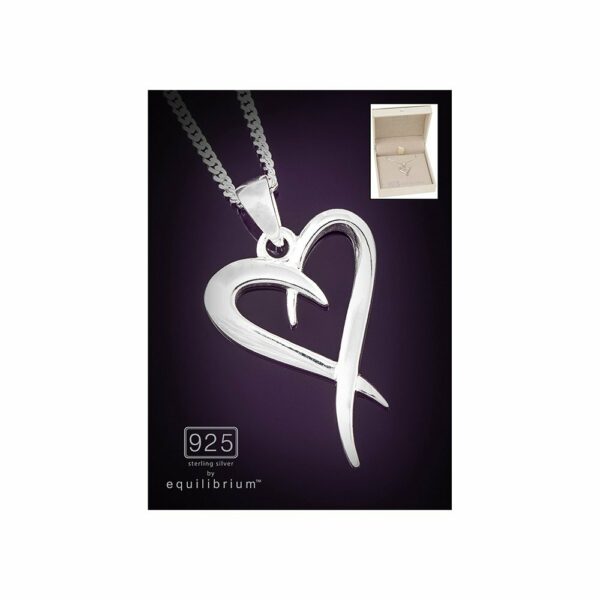 Sterling Silver 925 Heart Necklace by equilibrium - Image 5