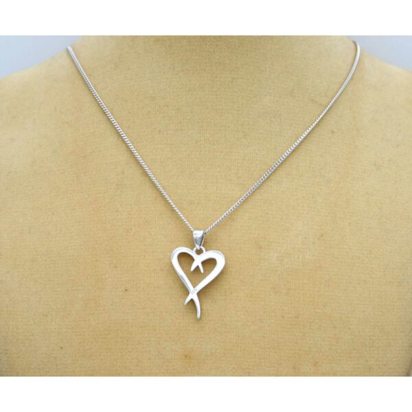 Sterling Silver 925 Heart Necklace by equilibrium