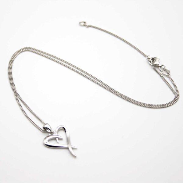 Sterling Silver 925 Heart Necklace by equilibrium - Image 2