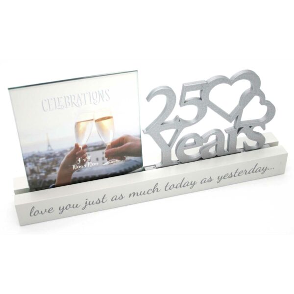 25 years Celebrations Photo Frame for 4 x 4 print wg100725 frame