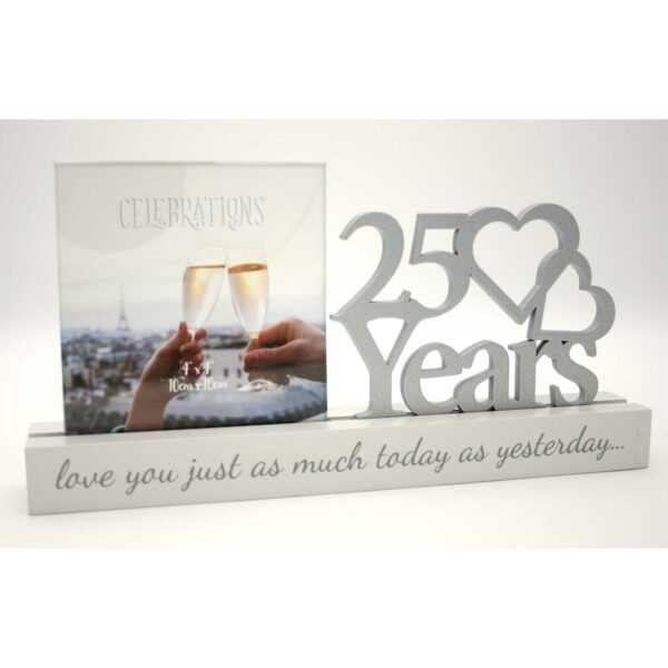 25 years Celebrations Photo Frame for 4 x 4 print wg100725 frame