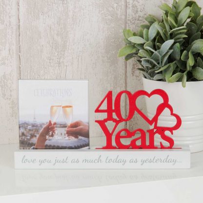 40 years Celebrations Photo Frame for 4 x 4 print wg100740