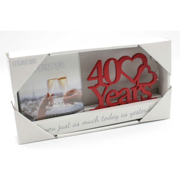 Celebrations 40 years of Love Photo Frame - Image 4