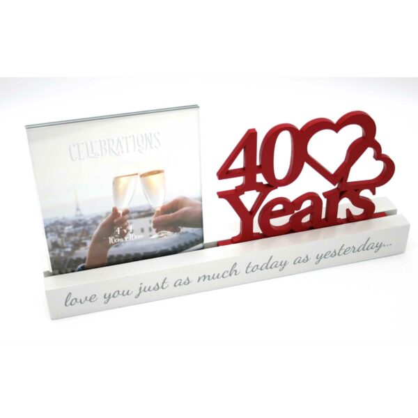 Celebrations 40 years of Love Photo Frame - Image 3