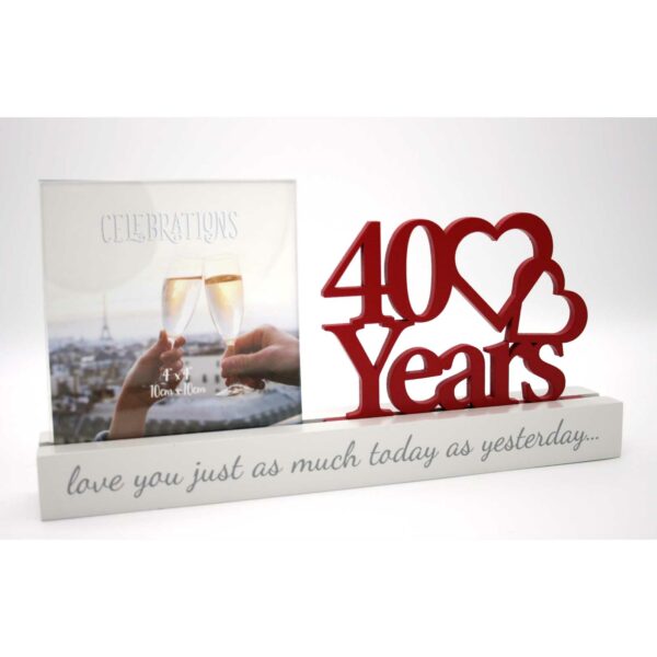 Celebrations 40 years of Love Photo Frame - Image 2