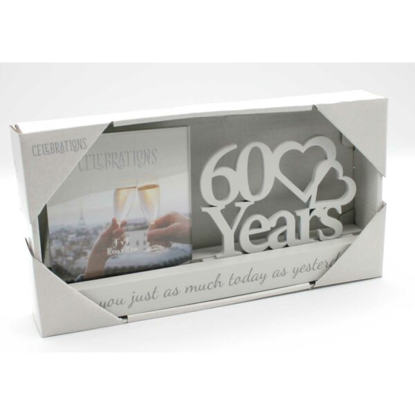 60 years Celebrations Photo Frame for 4" x 4" print - Image 4