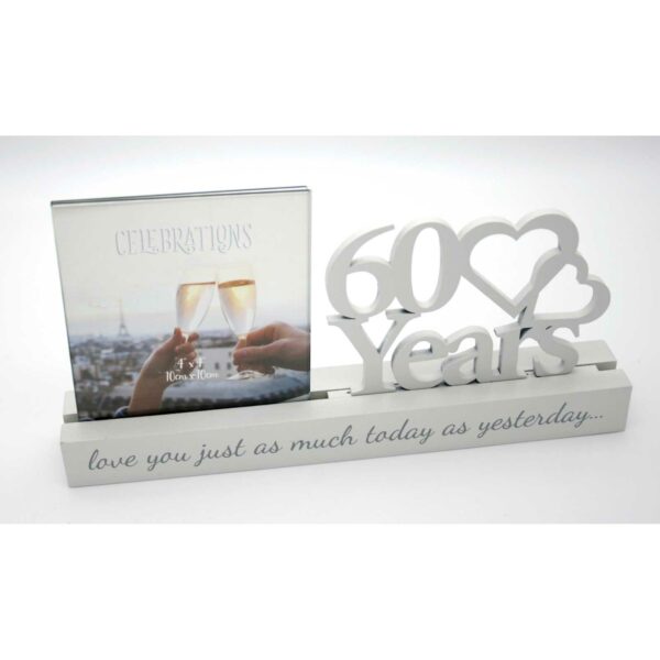60 years Celebrations Photo Frame for 4" x 4" print - Image 2