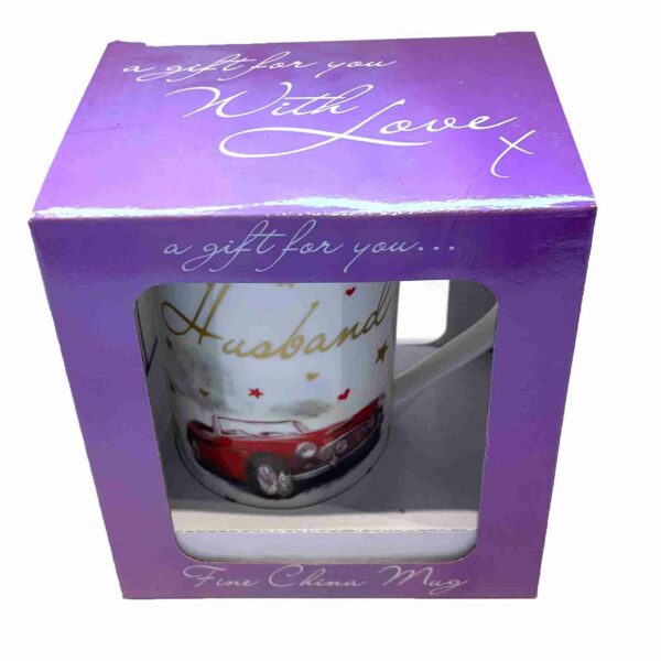 Fine China Sentiment Mug - Husband in it's gift box