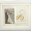 25th Wedding Anniversary White Photo Frame Then & Now - Image 4