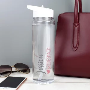 Wedding Party Participant Personalised Water Bottle