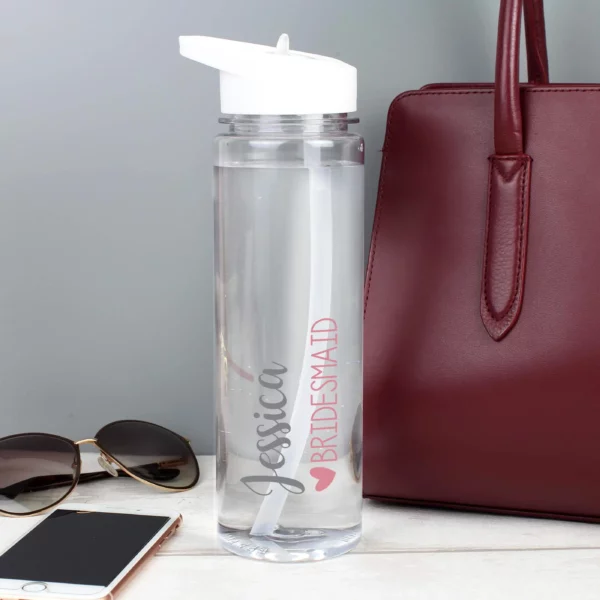 Wedding Party Participant Personalised Water Bottle