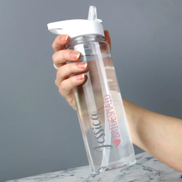 Wedding Party Participant Personalised Water Bottle - Image 3