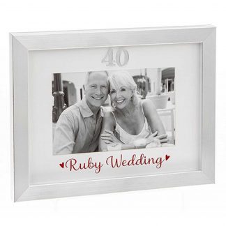 Ruby Wedding Photo Frame 6x4 290330 40th Anniversary