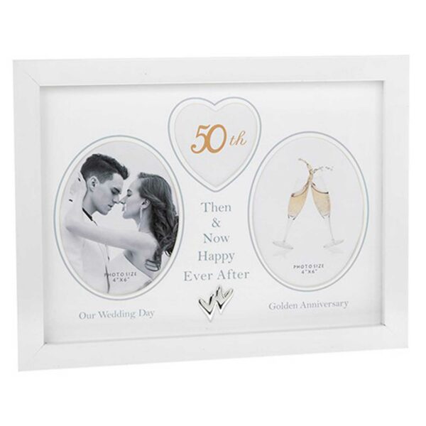 50th Wedding Anniversary Photo Frame Then & Now 290437