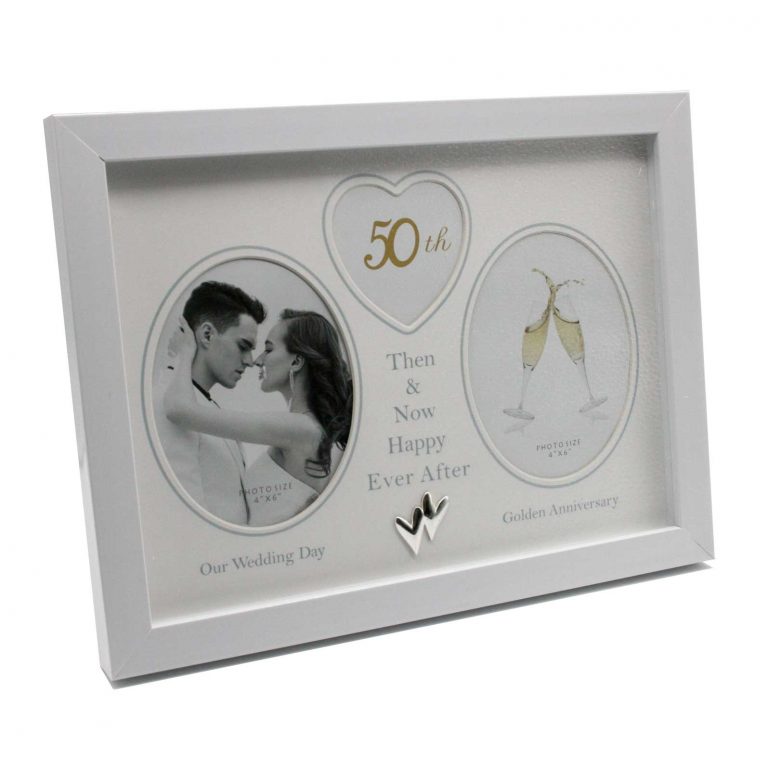 50th Wedding Anniversary Photo Frame Then & Now Anniversary Ideas UK