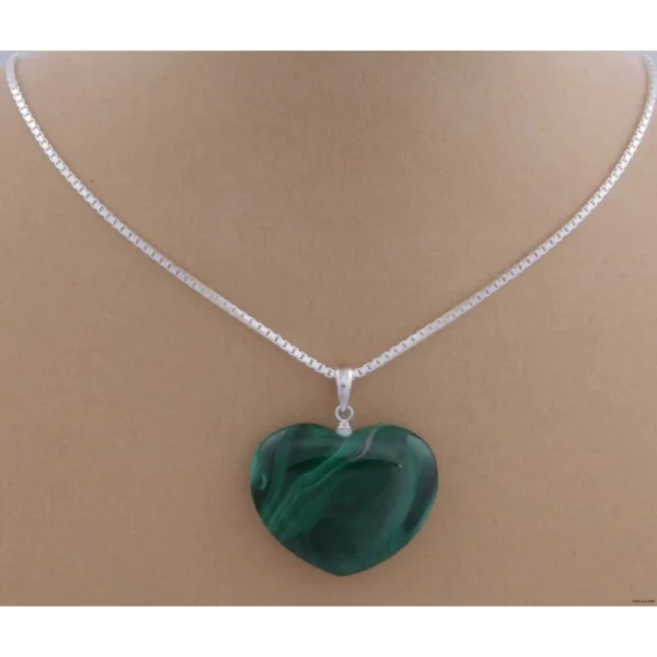 Malachite Heart Pendant