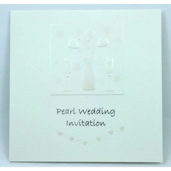 Pearl 30th Anniversary Invitation Cards