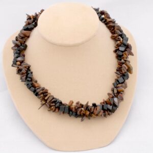 Tiger's Eye and Black Agate Necklace by Shudehill giftware