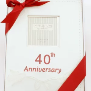 Leather effect 40th Anniversary Photo Album