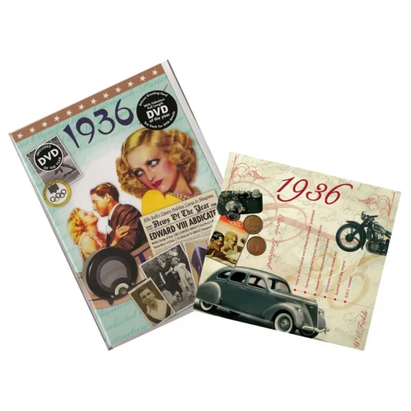 84th Anniversary or Birthday gifts CD & DVD ~ Revisit the Music and News of 1936