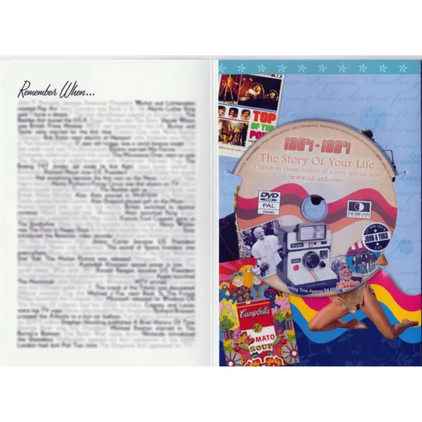 60th Diamond Wedding Anniversary or Birthday gifts ; News from 1965-1994 & Card - Image 2