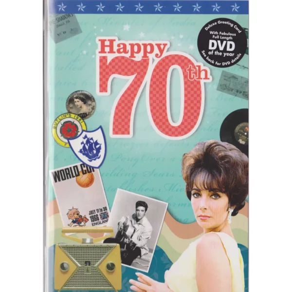 70th Platinum Wedding Anniversary or Birthday gifts ; News from 1954-1984 & Card