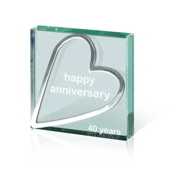 Happy Anniversary 40 years by English Pewter Company - Image 3