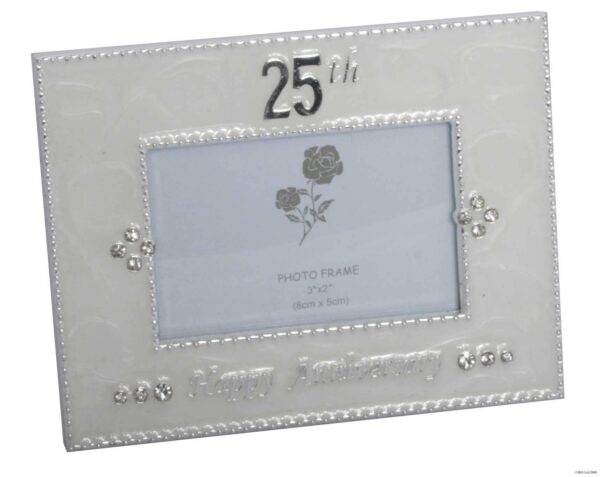 25th Happy Anniversary Photo Frame by Shudehill giftware