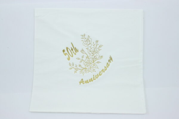 50th anniversary napkins