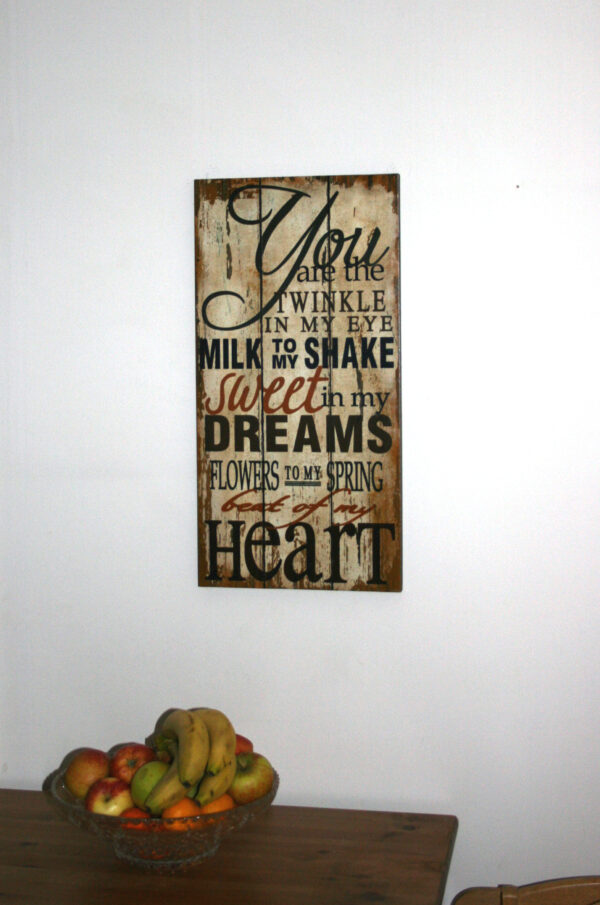 you... wooden plaque