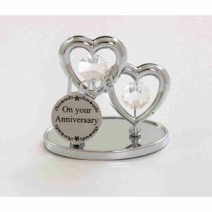 On Your Anniversary Love Heart Plaque