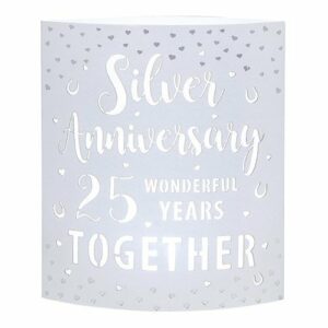 Silver 25th Anniversary Gifts - Starlight LED Lantern 293360