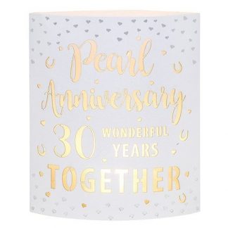 Pearl Anniversary Starlight LED Lantern 293361