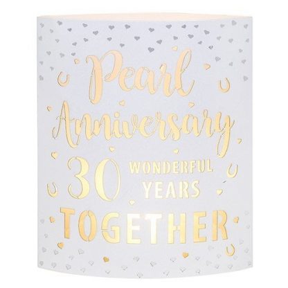 Pearl Anniversary Starlight LED Lantern 293361