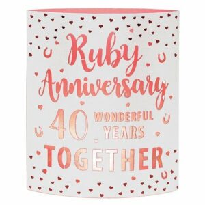 Ruby Anniversary Starlight LED Lantern 293362