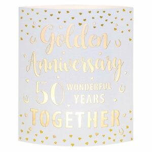 Golden Anniversary Starlight LED Lantern 293363