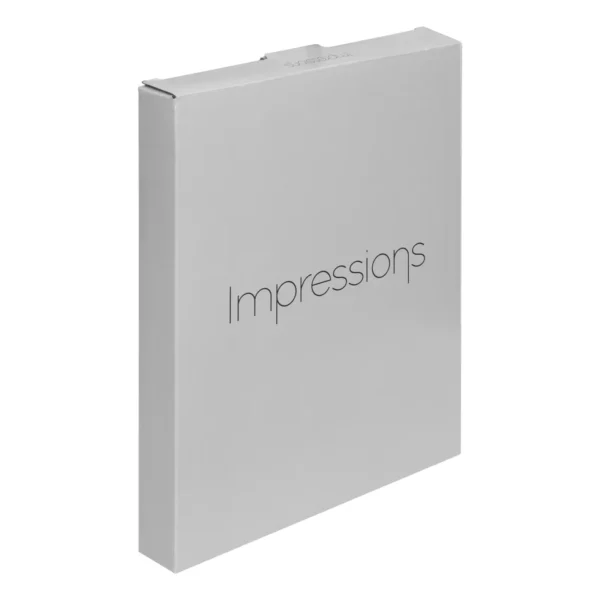 Impressions narrow silver-plated 4" x 6" photo-frame with white mount border - Image 4