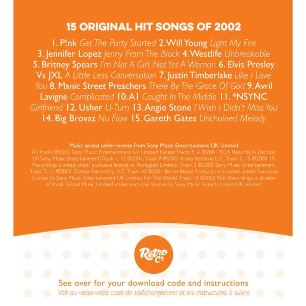 23rd Anniversary Card with Original Hit Music of 2002. A Time to Remember, The Classic Years. - Image 3